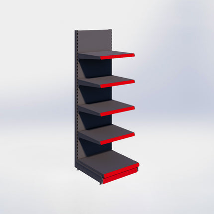 Wandstelling - H215 x B66,5 x D67 cm - 5 niveaus - Antraciet