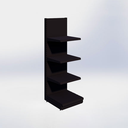 Wandstelling - H215 x B66,5 x D67 cm - 4 niveaus – Zwart