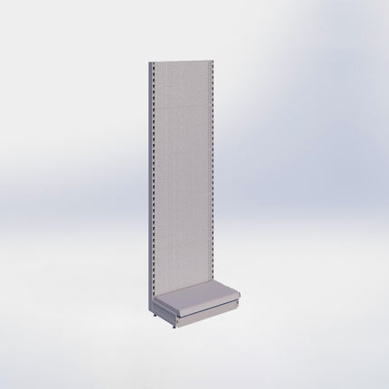 Wandstelling perforatie - H215 x B66,5 x D37 cm - 1 niveau - Grijs