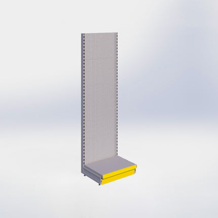 Wandstelling perforatie - H215 x B66,5 x D47 cm - 1 niveau - Grijs