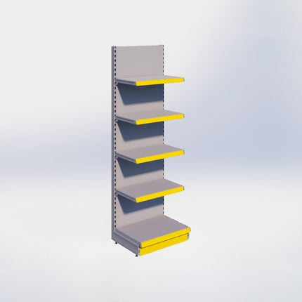 Wandstelling - H215 x B66,5 x D47 cm - 5 niveaus - Grijs