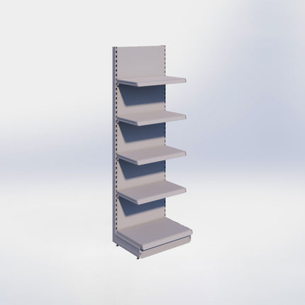 Wandstelling - H215 x B66,5 x D47 cm - 5 niveaus - Grijs