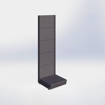 Wandstelling perforatie - H215 x B66,5 x D57 cm - 1 niveau - Antraciet