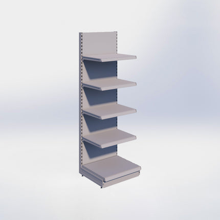 Wandstelling - H215 x B66,5 x D57 cm - 5 niveaus - Grijs