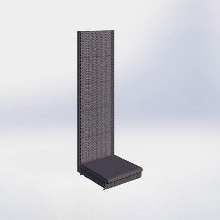 Wandstelling perforatie - H215 x B66,5 x D67 cm - 1 niveau - Antraciet