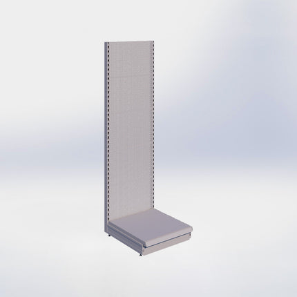 Wandstelling perforatie - H215 x B66,5 x D67 cm - 1 niveau - Grijs