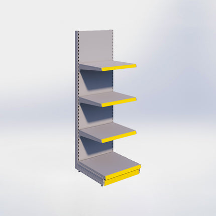 Wandstelling - H215 x B66,5 x D67 cm - 4 niveaus - Grijs
