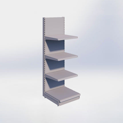 Wandstelling - H215 x B66,5 x D67 cm - 4 niveaus - Grijs