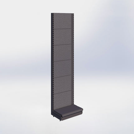 Wandstelling perforatie - H250 x B66,5 x D37 cm - 1 niveau - Antraciet