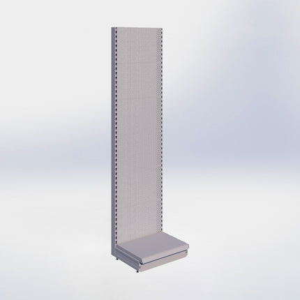 Wandstelling perforatie - H250 x B66,5 x D47 cm - 1 niveau - Grijs