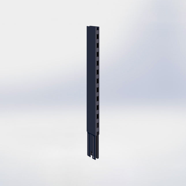 Verlengstuk - H60 x B3 x D8 cm - Antraciet