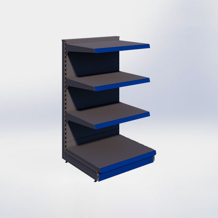 Kopstelling - H140 x B80 x D67 cm - 4 niveaus - Antraciet