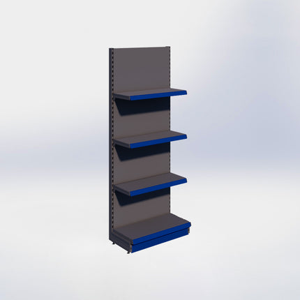 Wandstelling - H215 x B80 x D37 cm - 4 niveaus - Antraciet
