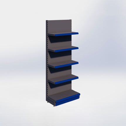 Wandstelling - H215 x B80 x D37 cm - 5 niveaus - Antraciet