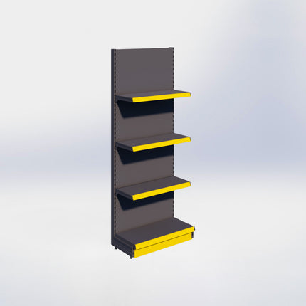 Wandstelling - H215 x B80 x D37 cm - 4 niveaus - Antraciet