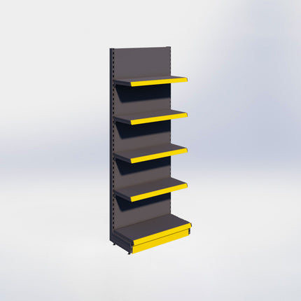 Wandstelling - H215 x B80 x D37 cm - 5 niveaus - Antraciet