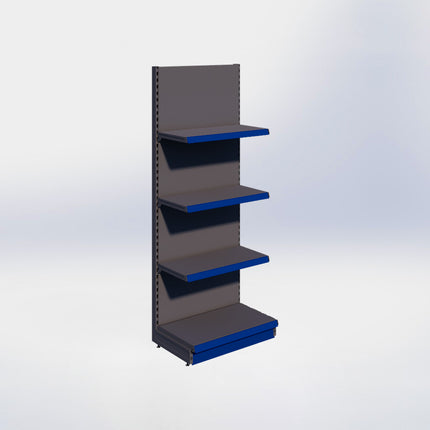 Wandstelling - H215 x B80 x D47 cm - 4 niveaus - Antraciet