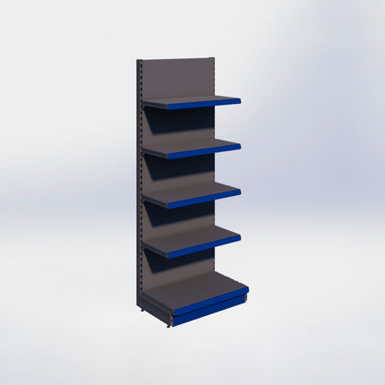 Wandstelling - H215 x B80 x D47 cm - 5 niveaus - Antraciet