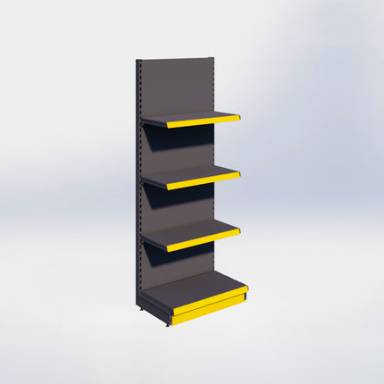 Wandstelling - H215 x B80 x D47 cm - 4 niveaus - Antraciet