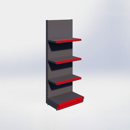 Wandstelling - H215 x B80 x D47 cm - 4 niveaus - Antraciet