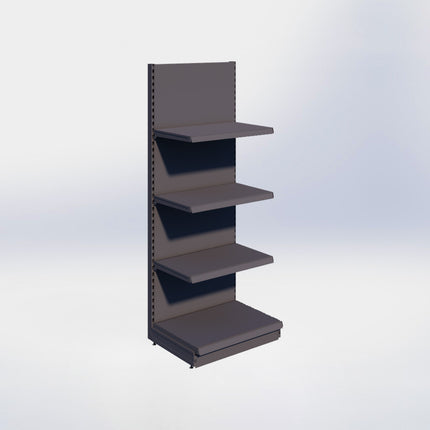 Wandstelling - H215 x B80 x D57 cm - 4 niveaus - Antraciet
