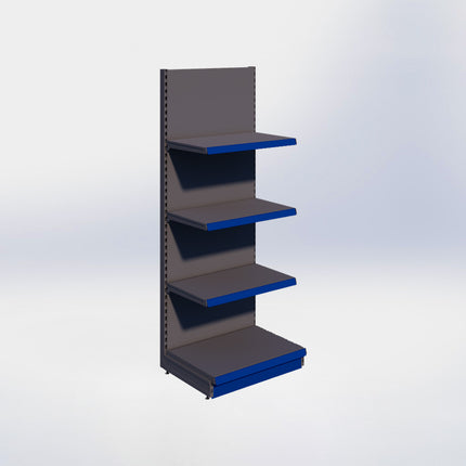 Wandstelling - H215 x B80 x D57 cm - 4 niveaus - Antraciet