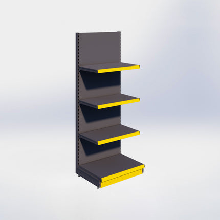 Wandstelling - H215 x B80 x D57 cm - 4 niveaus - Antraciet