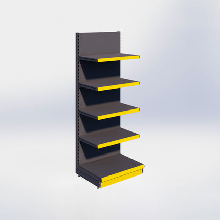 Wandstelling - H215 x B80 x D57 cm - 5 niveaus - Antraciet
