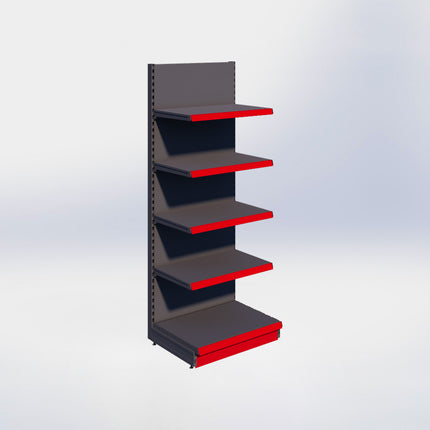 Wandstelling - H215 x B80 x D57 cm - 5 niveaus - Antraciet