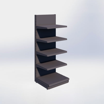 Wandstelling - H215 x B80 x D67 cm - 5 niveaus - Antraciet
