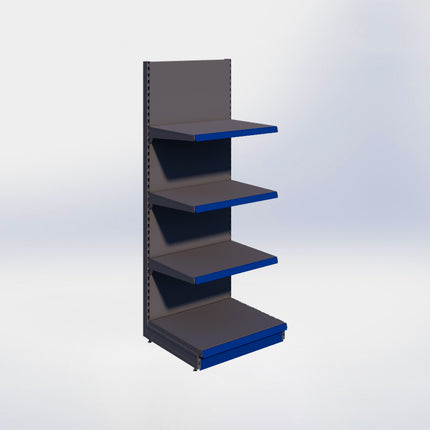 Wandstelling - H215 x B80 x D67 cm - 4 niveaus - Antraciet