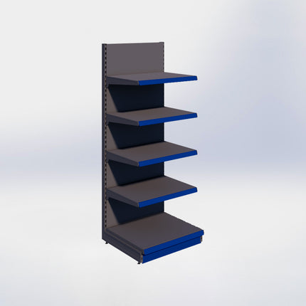 Wandstelling - H215 x B80 x D67 cm - 5 niveaus - Antraciet