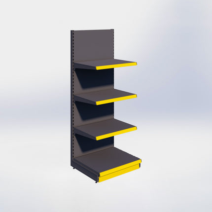 Wandstelling - H215 x B80 x D67 cm - 4 niveaus - Antraciet
