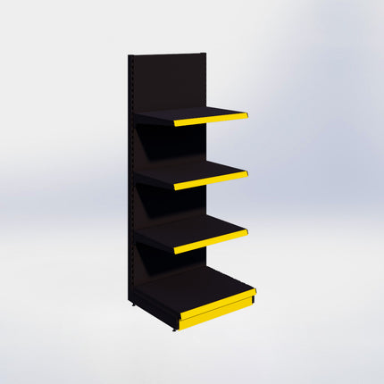 Wandstelling - H215 x B80 x D67 cm - 4 niveaus - Zwart