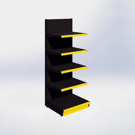 Wandstelling - H215 x B80 x D67 cm - 5 niveaus - Zwart