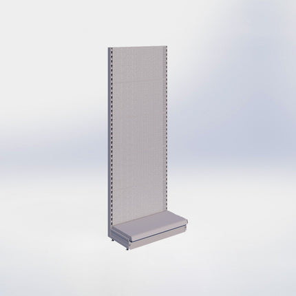 Wandstelling perforatie - H215 x B80 x D37 cm - 1 niveau - Grijs