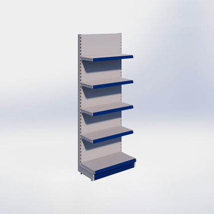 Wandstelling - H215 x B80 x D37 cm - 5 niveaus - Grijs