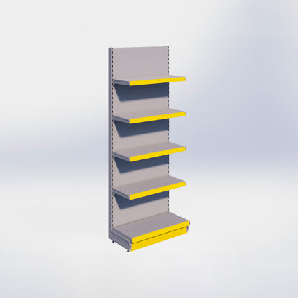 Wandstelling - H215 x B80 x D37 cm - 5 niveaus - Grijs