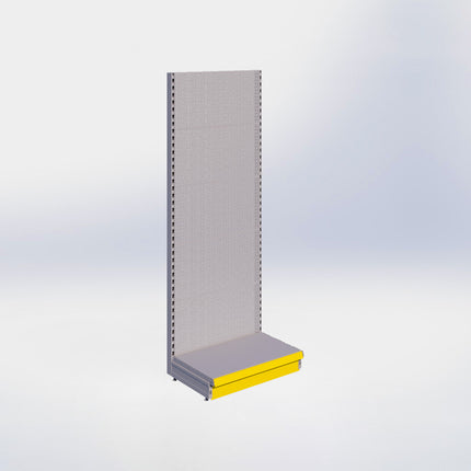 Wandstelling perforatie - H215 x B80 x D47 cm - 1 niveau - Grijs