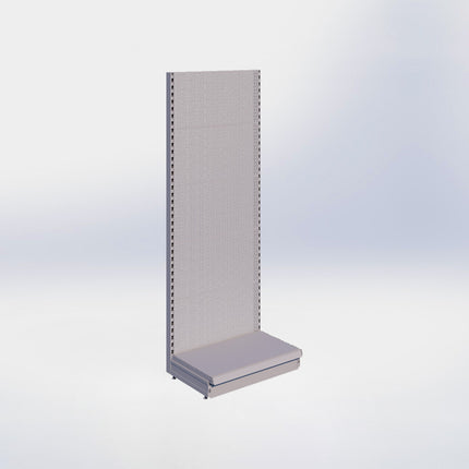 Wandstelling perforatie - H215 x B80 x D47 cm - 1 niveau - Grijs