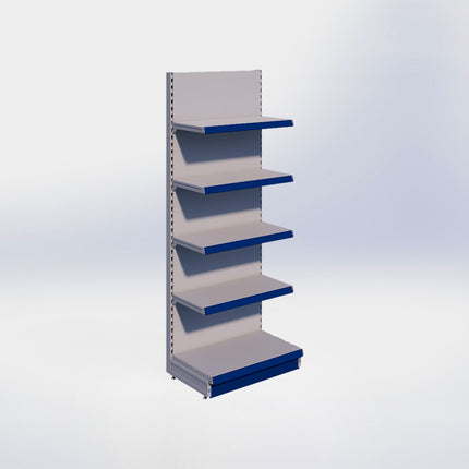 Wandstelling - H215 x B80 x D47 cm - 5 niveaus - Grijs