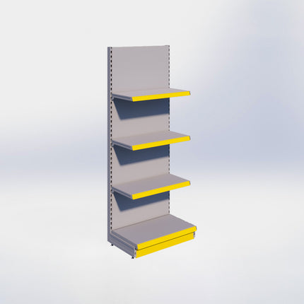 Wandstelling - H215 x B80 x D47 cm - 4 niveaus - Grijs