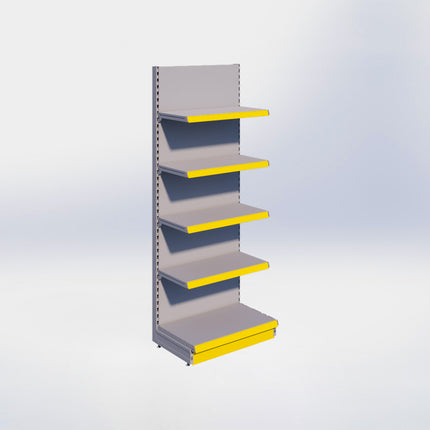Wandstelling - H215 x B80 x D47 cm - 5 niveaus - Grijs
