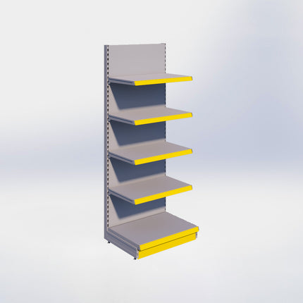 Wandstelling - H215 x B80 x D57 cm - 5 niveaus - Grijs