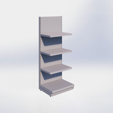 Wandstelling - H215 x B80 x D57 cm - 4 niveaus - Grijs