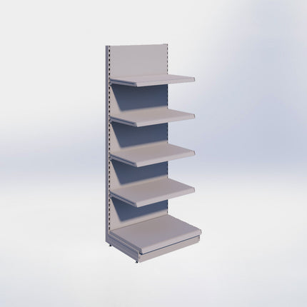 Wandstelling - H215 x B80 x D57 cm - 5 niveaus - Grijs