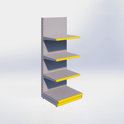 Wandstelling - H215 x B80 x D67 cm - 4 niveaus - Grijs