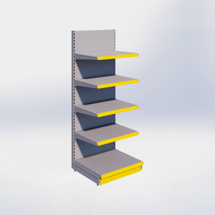 Wandstelling - H215 x B80 x D67 cm - 5 niveaus - Grijs