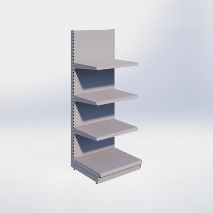 Wandstelling - H215 x B80 x D67 cm - 4 niveaus - Grijs