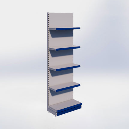 Wandstelling - H250 x B80 x D37 cm - 5 niveaus - Grijs